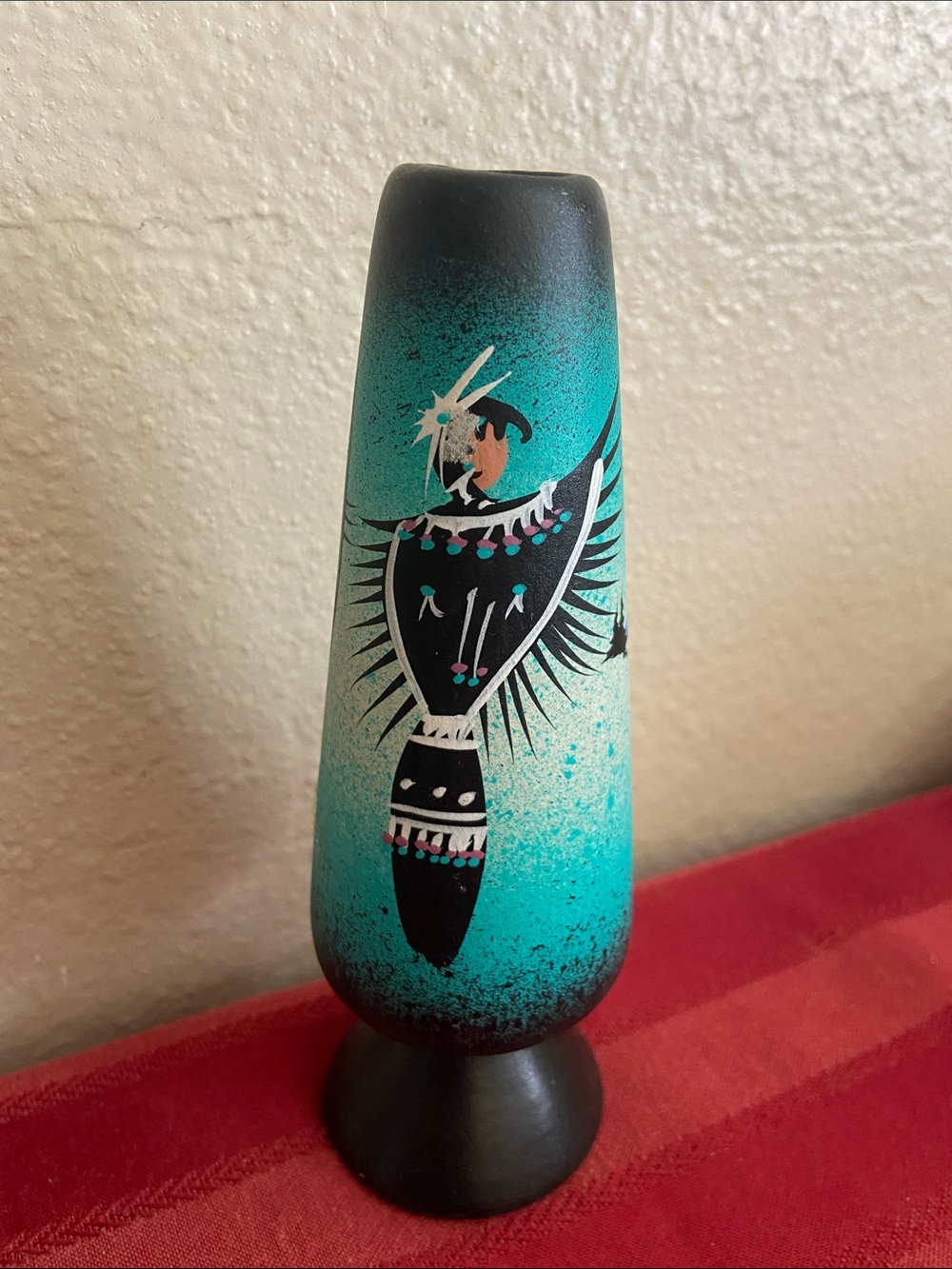 Vintage 80s Cedar Mesa Navajo Signed Charles Mitchell Art Vase